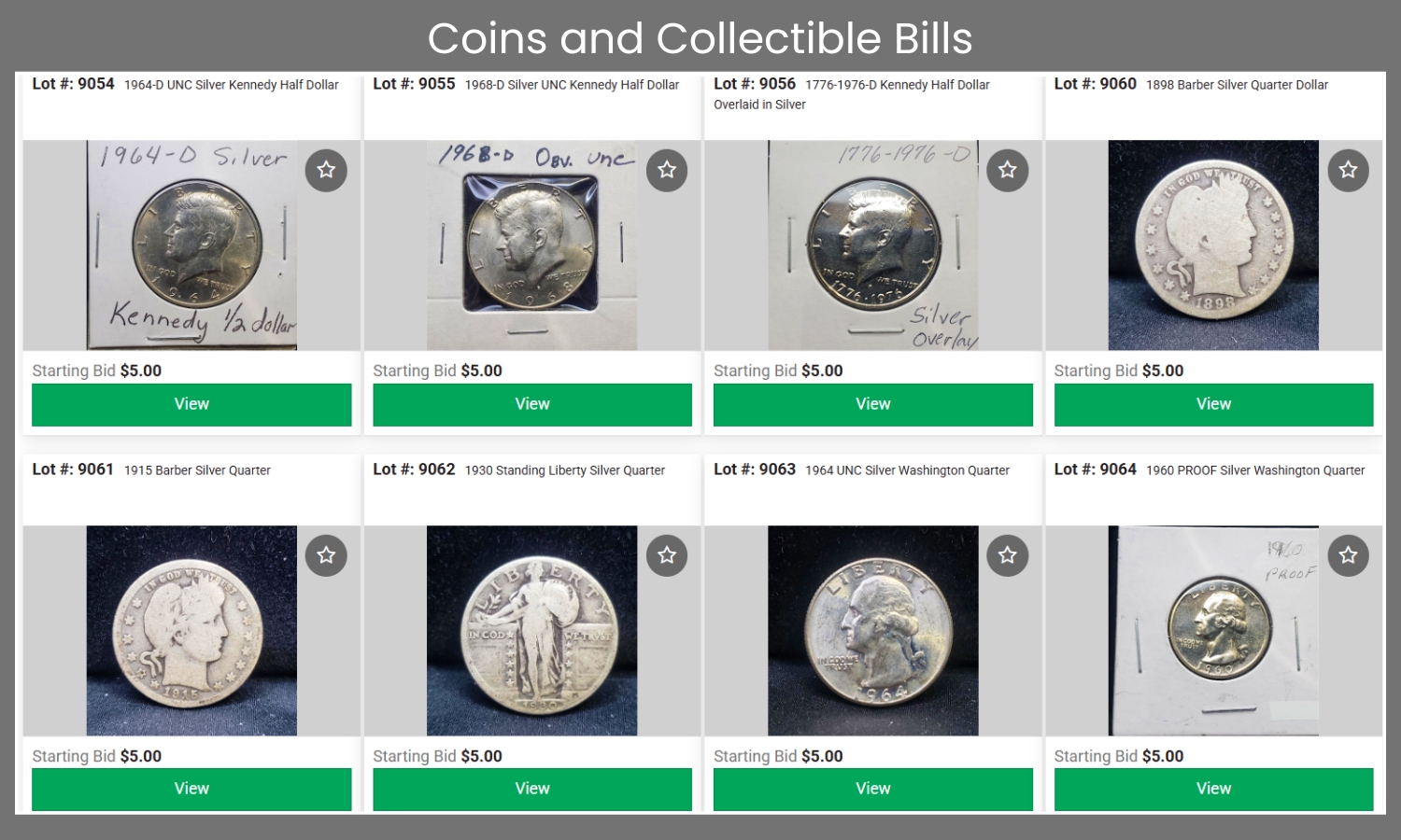 Coins and Foreign Currency